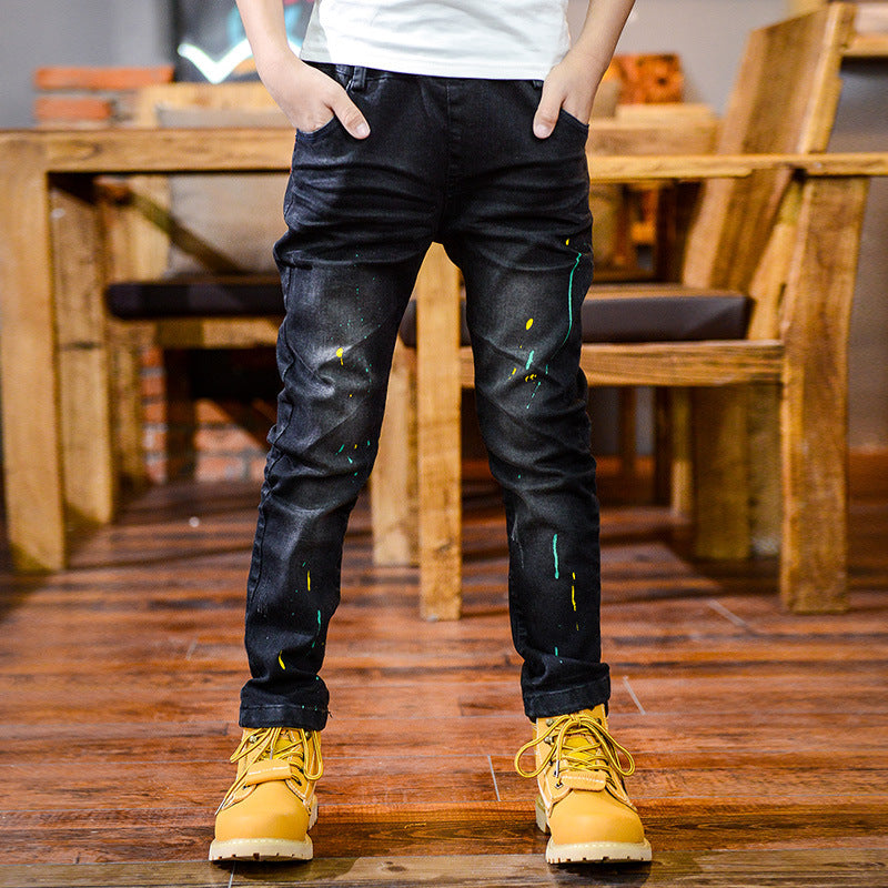 Boys Denim Trousers Spring And Autumn New