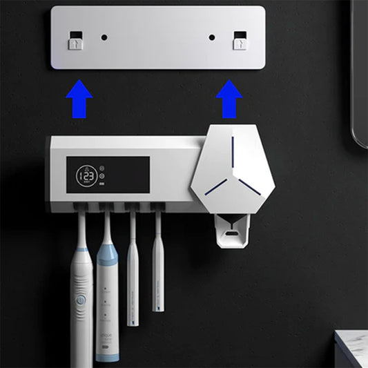 Toothbrush Sterilizer Adopts A Dual Mode Wall Mounted UVC Ultraviolet Active Circulating Sterilization System