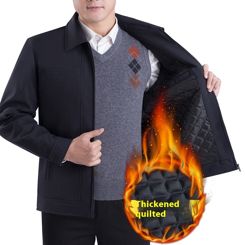 Middle-aged Men's Casual Jacket Autumn Outerwear Top