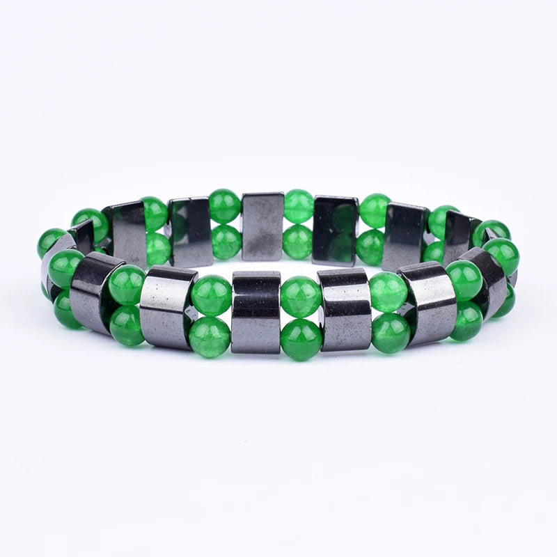 Classical Wave Hematite Energy Bracelets Men Nature High Polish Hematite Magnetic Bracelets for Women New Fashion Energy Jewelry