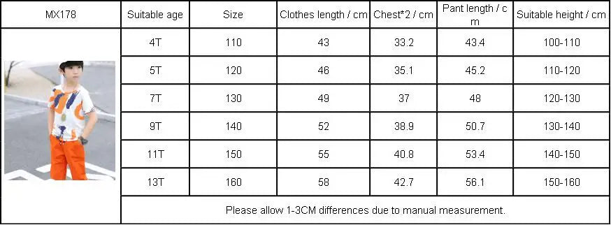 2024 New Summer Boys Clothing Set Casual Hip-hop Stripe Colorful T-Shirt + Pants 2Pcs Suit Kindergarten Performance Kids Clothes