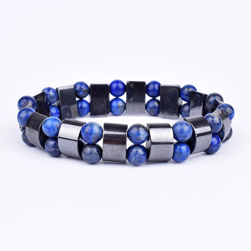 Classical Wave Hematite Energy Bracelets Men Nature High Polish Hematite Magnetic Bracelets for Women New Fashion Energy Jewelry