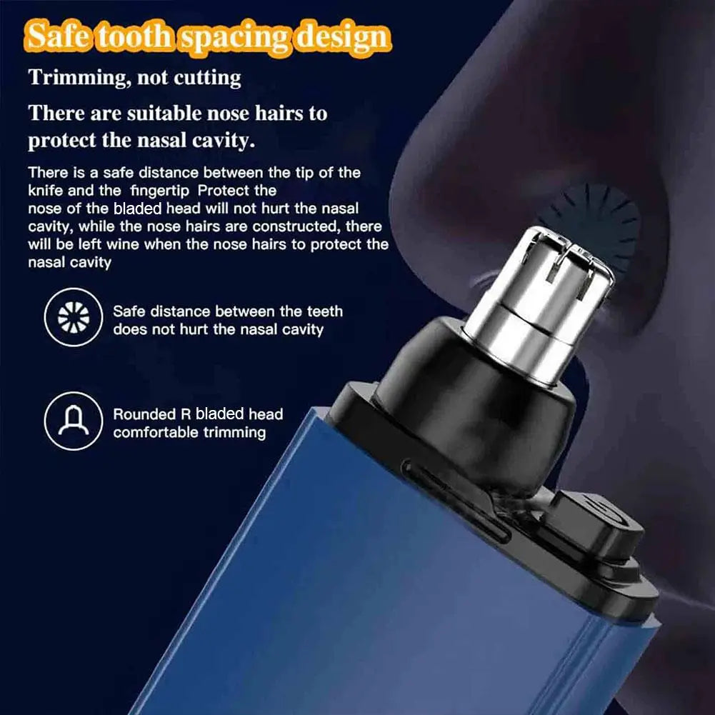 Electric Nose Hair Trimmer Type-C Charging Portable Kit Mini Trimmer RPM Tools 7000 Nose Men 5W Face Hair Care U0H9