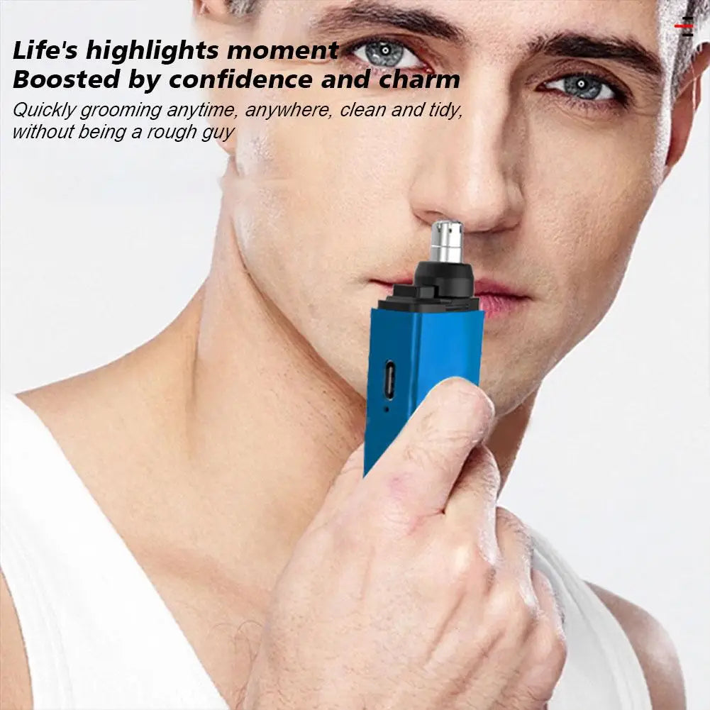 Electric Nose Hair Trimmer Type-C Charging Portable Kit Mini Trimmer RPM Tools 7000 Nose Men 5W Face Hair Care U0H9