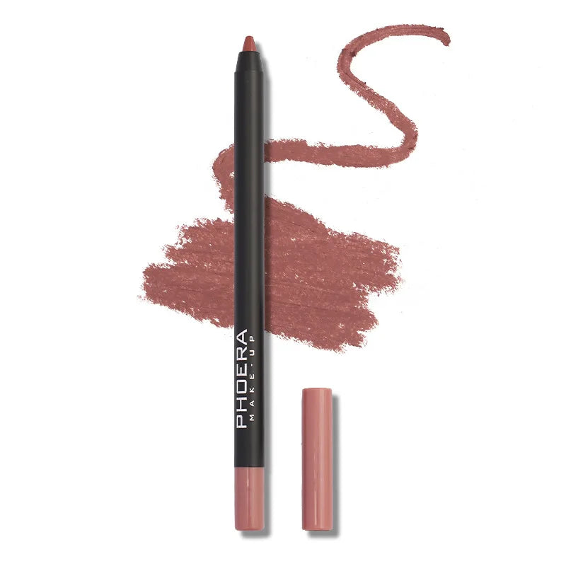 Waterproof Matte Lipliner Pencil Sexy Red Contour Tint Lipstick Lasting Non-stick Cup Moisturising Lips Makeup Cosmetic 12Color