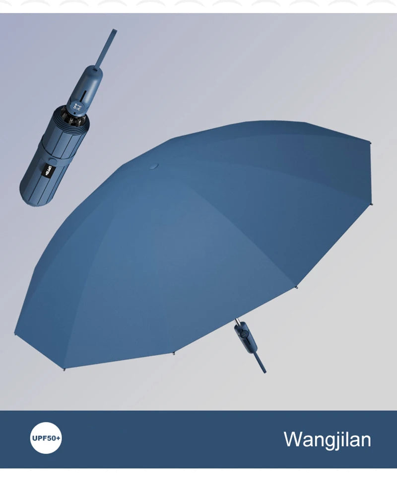 Xiaomi 12 Bone Extra Large Reinforced Wind-resistant Rain-resistant Dual-purpose UV-resistant Fully Automatic  Umbrella