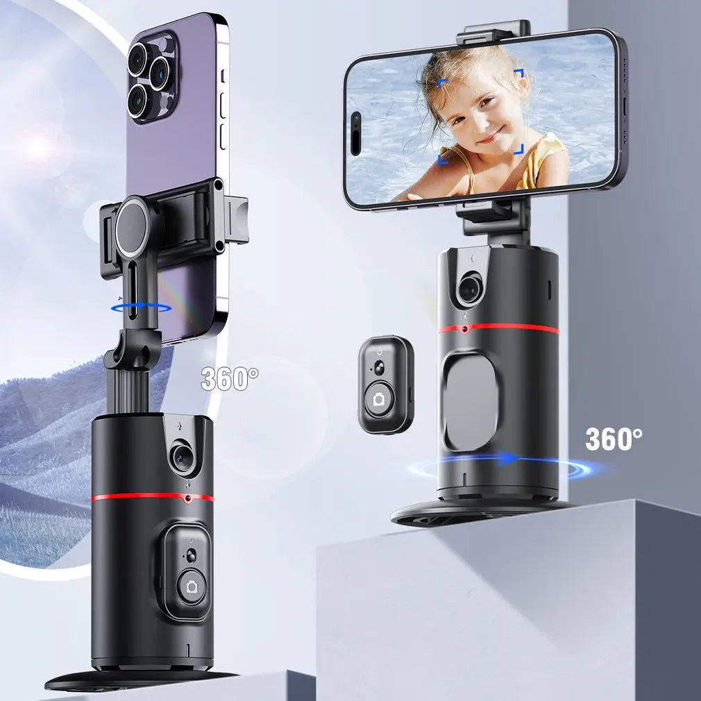 Auto Face Tracking Tripod 360 Degrees Rotation Body Phone Camera Mount Gesture Control Gimbal Stabilizer Selfie Stick for Tiktok