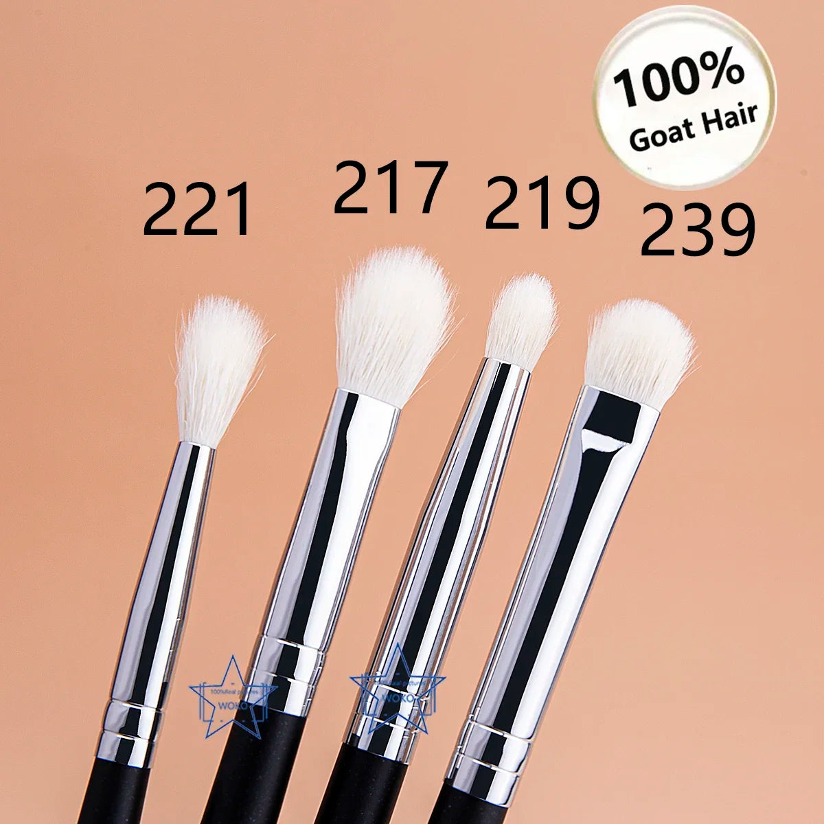 Makeup Eyeshadow Brushes Flat Eye Shadow Shader crease Blending Brushes Goat Hair Eye Shadow Liquid Cream Powder Make Up Tool