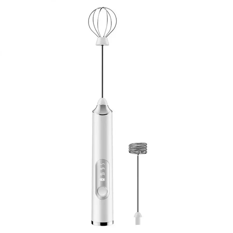 Wireless Electric Milk Frother Whisk Egg Beater USB Rechargeable Handheld Coffee Blender Milk Shaker Mixer Foamer Food Blender