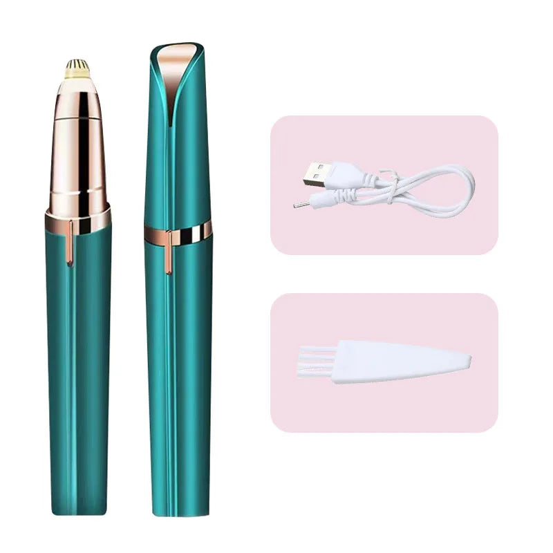 Womens Electric Eyebrow Trimmer Eye Brow Shaper Pencil Face Hair Remover For Women Automatic Eyebrow Shavers Pocketknife