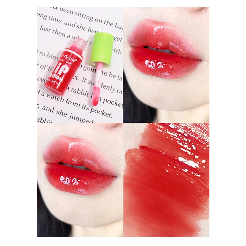 6-Pack Set Mirror Lip Gloss Moisturizing Lasting Pudding Lip Gloss Hydrating Waterproof Glossy Lip Gloss Makeup Lip Cosmetics