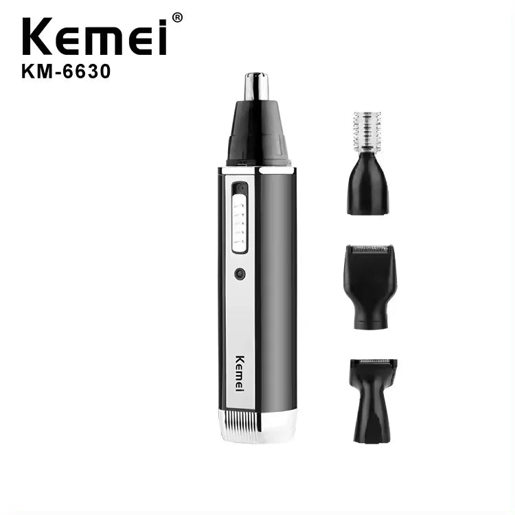 Kemei-6630 Nose Hair Trimmer For Nose Ear Cleaner Rechargeable Nose Trimmer Beard Trimer For Men Shaver Eyebrow Grooming Set