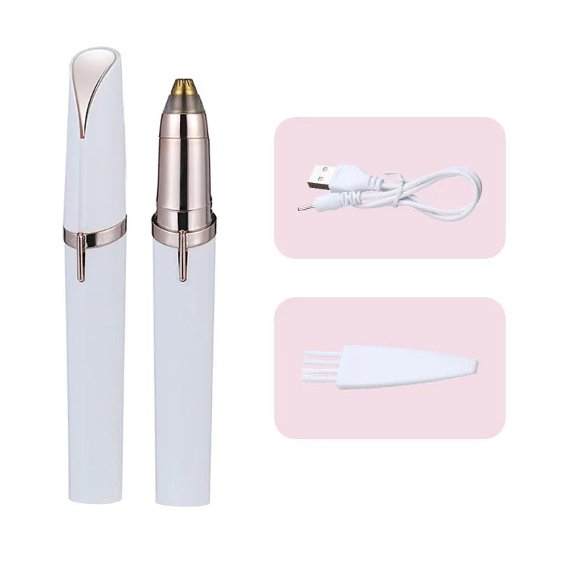 Womens Electric Eyebrow Trimmer Eye Brow Shaper Pencil Face Hair Remover For Women Automatic Eyebrow Shavers Pocketknife