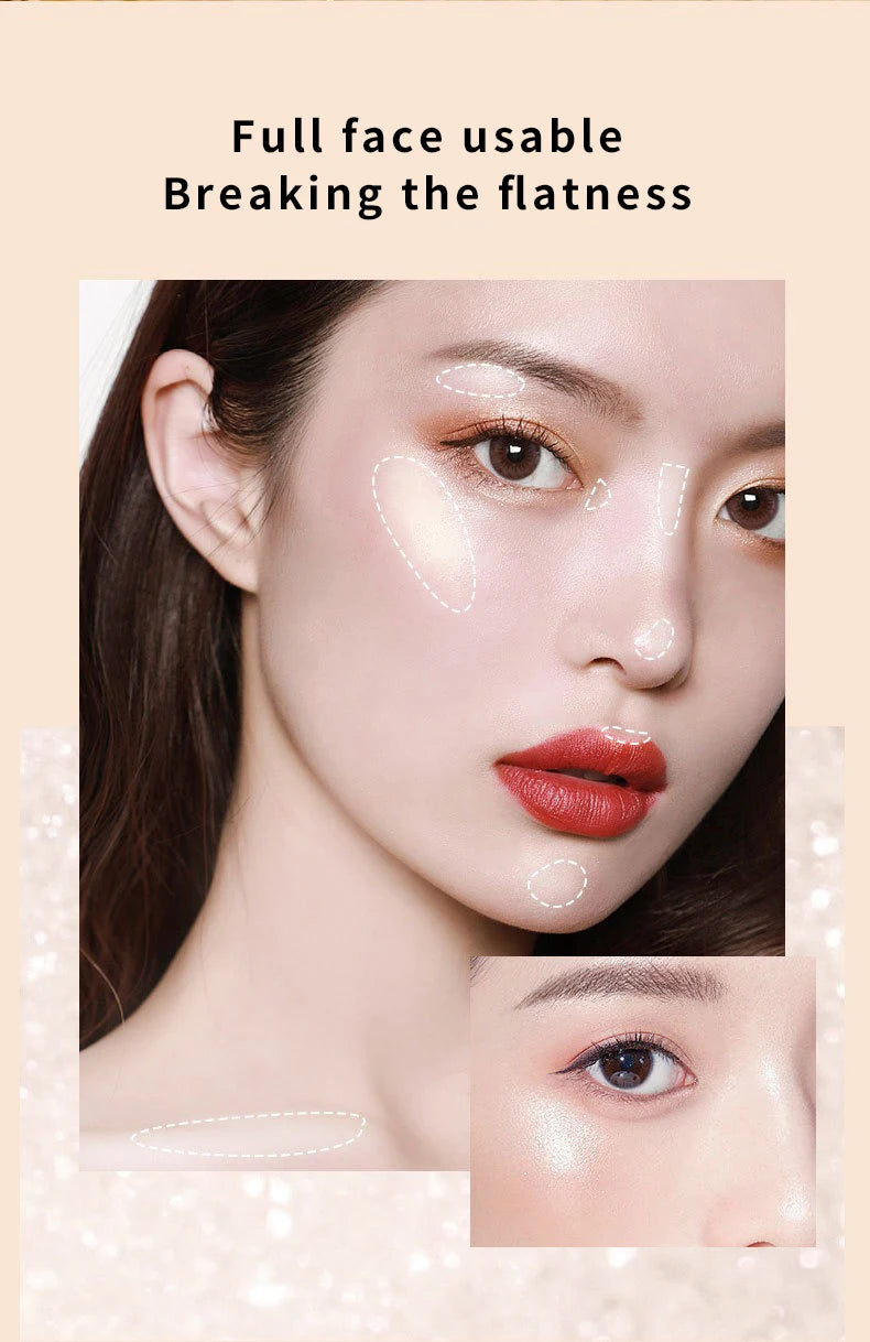 Stereo Star Diamond high Light Powder Pearlescent nose Shadow contouring and brightening one disc