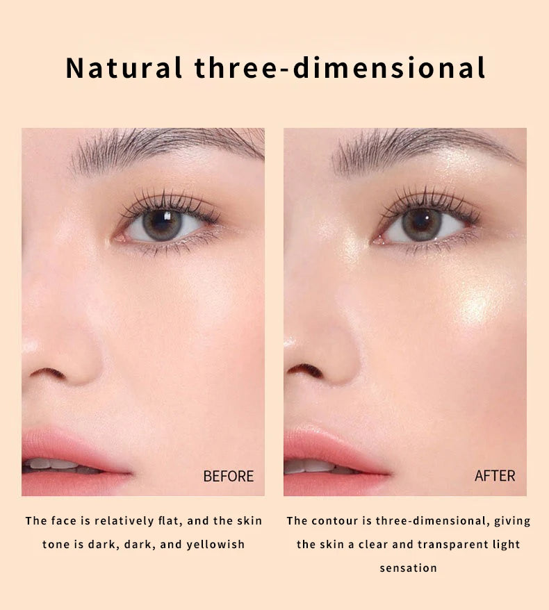 Stereo Star Diamond high Light Powder Pearlescent nose Shadow contouring and brightening one disc