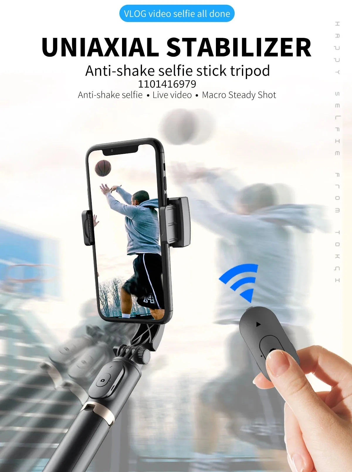 COOL DIER Q08 New Gimbal Stabilizer Phone Video Stabilizer Bluetooth Selfie Stick Tripod for Smartphone Live Shooting Bracket