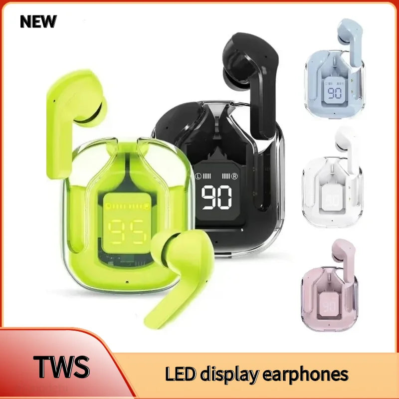 T6 TWS Earbuds Wireless Bluetooth 5.0 ENC Sport Gaming Headsets Noise ReductionMic stereo Headphones with LED Display Earphone