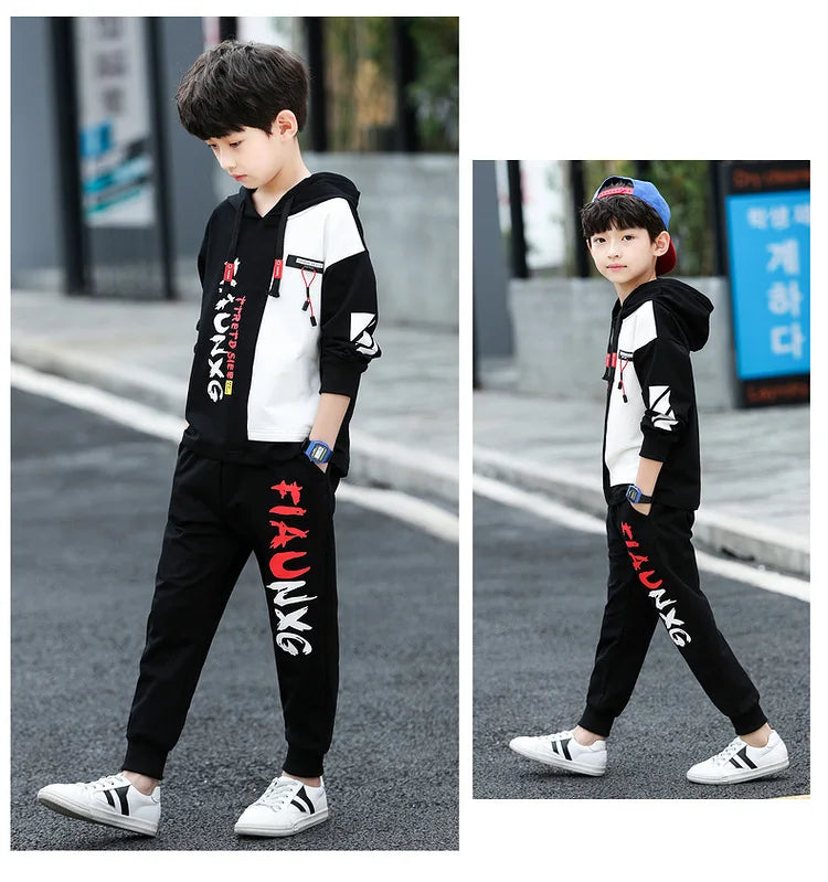 2023 Boys Clothes Set Sweatshirt Pants Tracksuits winter Autumn Kids Sport Suit Children Clothing 7 8 9 10 11 12 13 14 15 Year