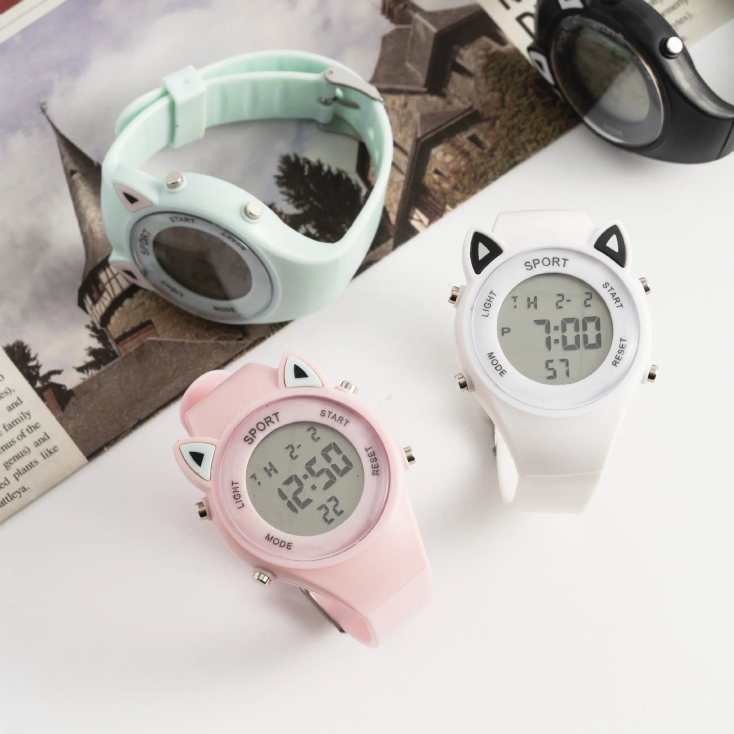 Children's Student Watches Simple And Fashionable Electronic Watches For Male And Female Middle School Students