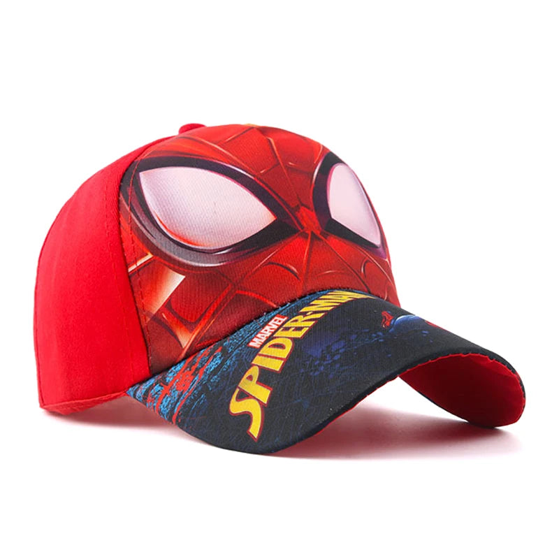 Summer Spring Disney Spiderman Anime Kids Brand Hat Boy Girl Travel Caps Spider Man Children Baseball Caps Baby Accessories