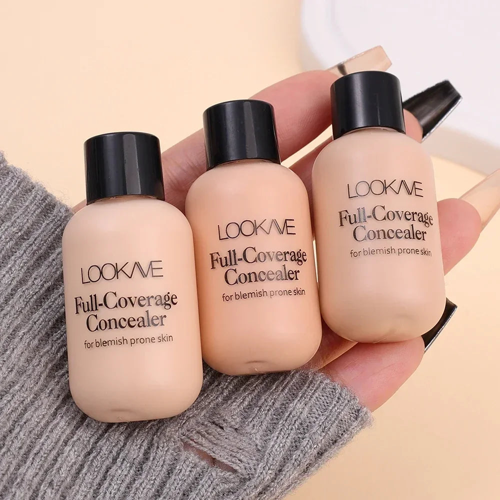 Full Cover Liquid Concealer Cream Makeup 12ML Invisible Eye Dark Circles Cream Face Foundation Waterproof Make Up Base Cosmetics