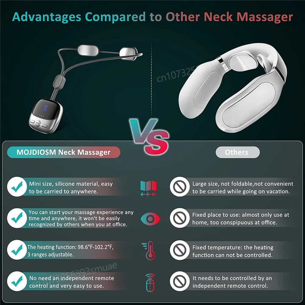 Xiaomi MIJIA Smart Hanging Neck Protector Mijia Cervical Spine Massager Portable Mini Pulse Shoulder Massage Hot Compress Nurse