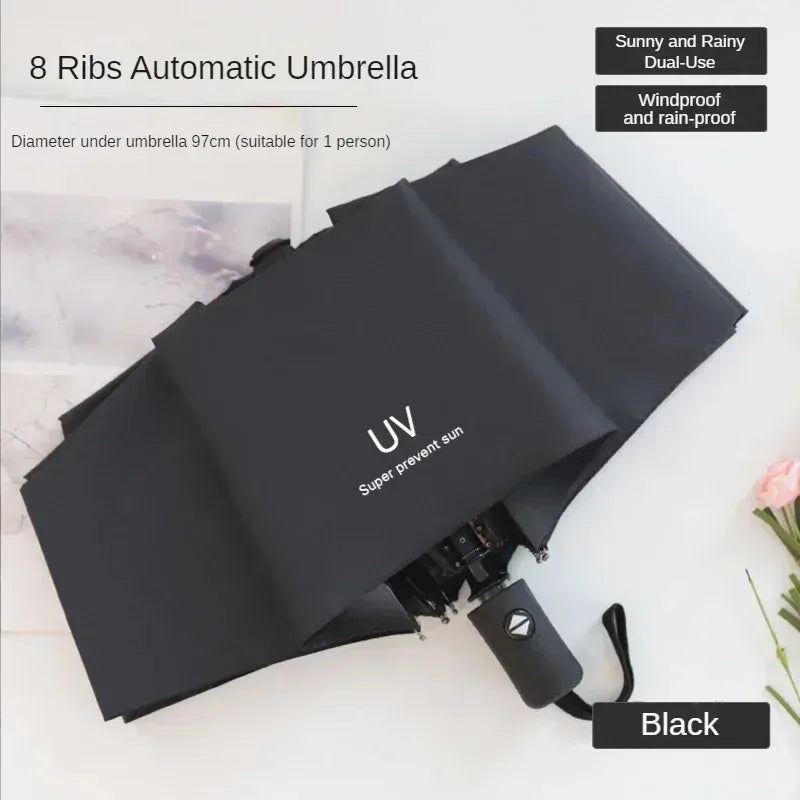 Xiaomi Mini Automatic Folding Umbrella Anti UV Rain Sun Umbrella Fashion Portable Windproof Light Women Men Parasol Umbrella New