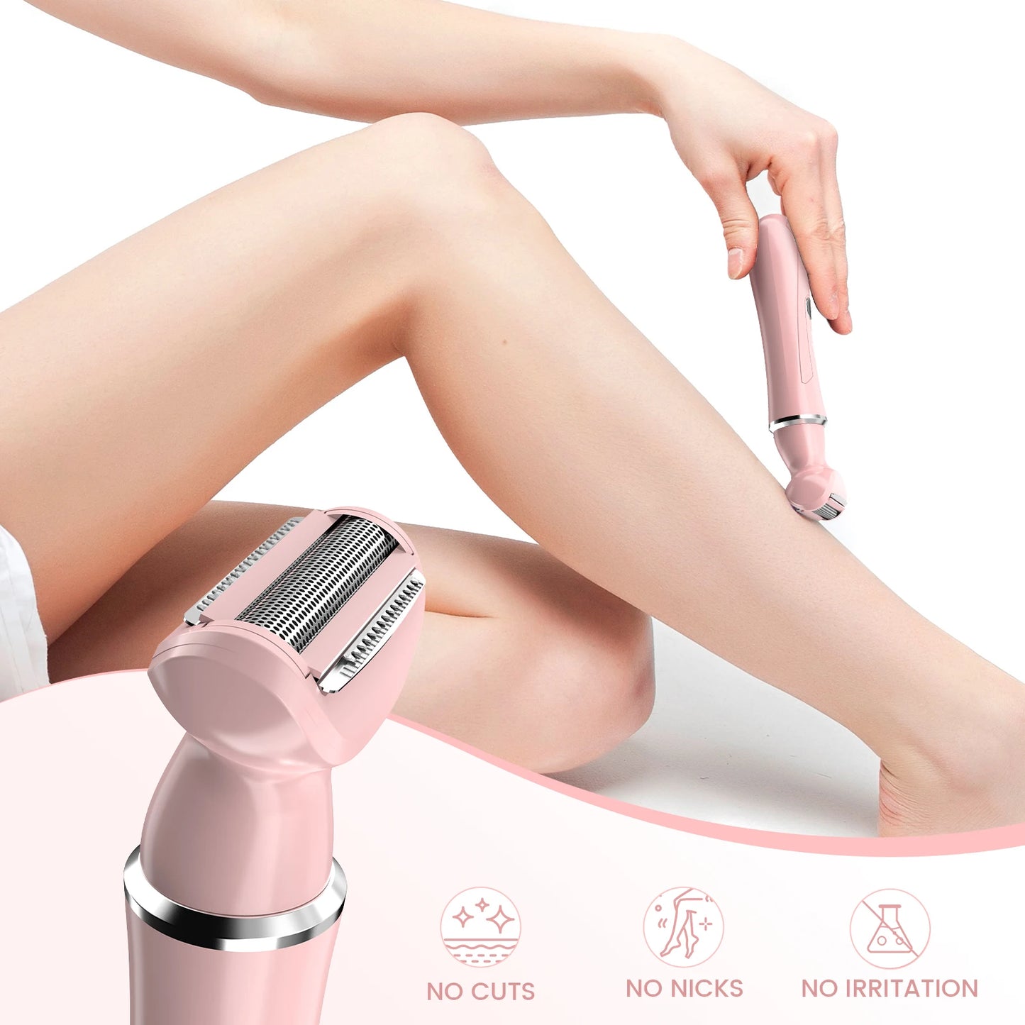 4 in 1 Electric Hair Removal Cutting Machine for Women haver Lady Shaver Body Hair Trimmer for Armpit Bikini Arm Leg Face