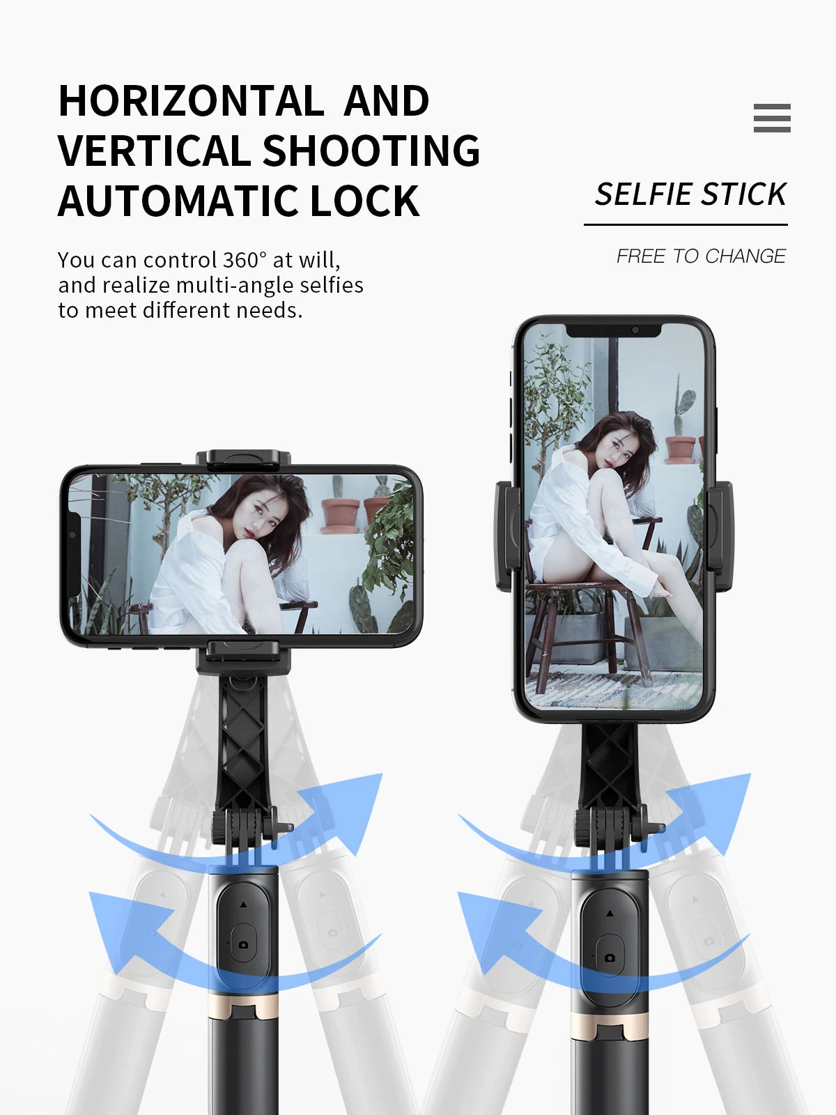 COOL DIER Q08 New Gimbal Stabilizer Phone Video Stabilizer Bluetooth Selfie Stick Tripod for Smartphone Live Shooting Bracket