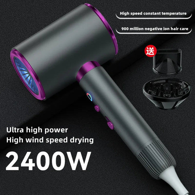 Manufacturer's Direct Selling High-Speed Hair Dryer 2400w High-Power Negative Ion Blue Light Hair Care Home Hair Salon Hair Drye