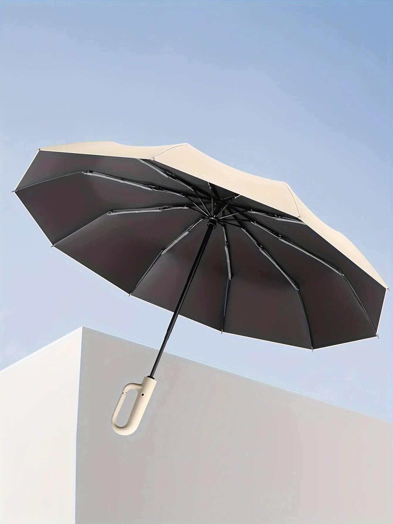 Xiaomi Windproof Umbrella Strong 105CM Reinforced Automatic Folding Umbrella Large Buckle Handle Wind/Water/Sun Resistant