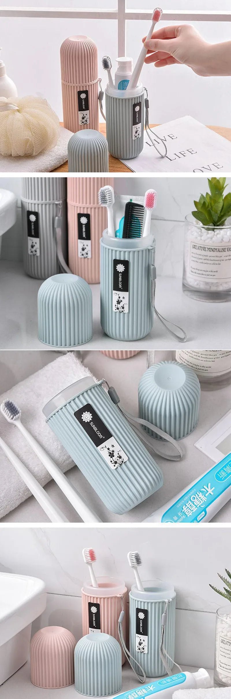 Portable Toothbrush Toothpaste Holder Toothbrush Case Farewell Hotel Disposable Toothbrush-paste Travel Camping Outdoor Bathroom