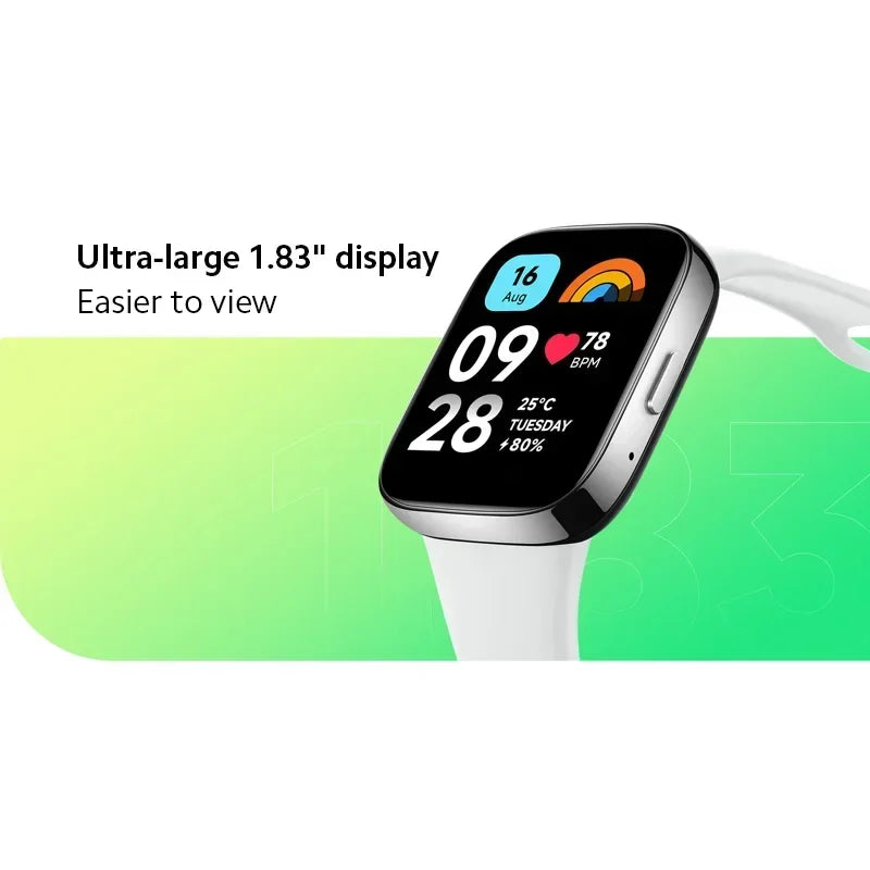 [World Premiere] Global Version Xiaomi Redmi Watch 3 Active Bluetooth Call 12 Days Battery 1.83'' LCD Display 5ATM Waterproof