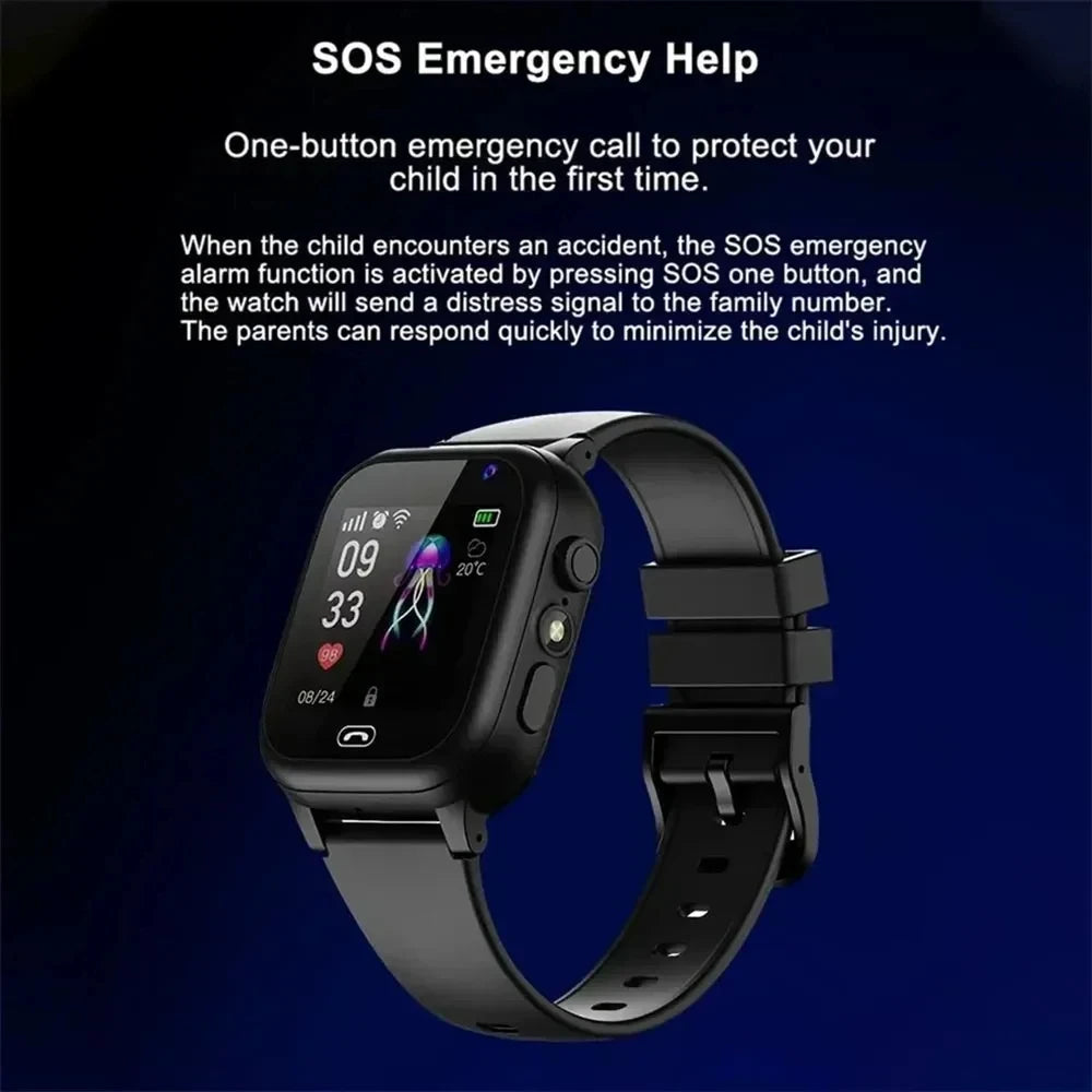 Xiaomi 4G Kids Smartwatch SOS Wifi GPS Location Video Call Analogue Card Smartwatch Camera Waterproof  School Electronic Watch