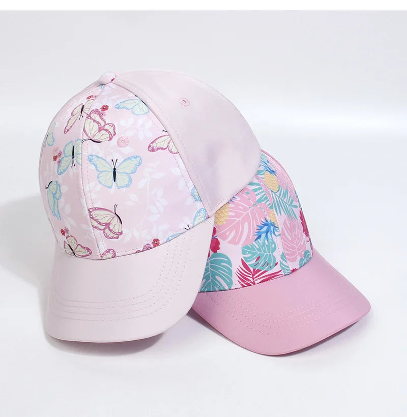 Mother Kids Baseball Caps for Girls Accessories Summer Child Girl Sun Hat Sports Travel Children Cap Adjustable 53/56cm