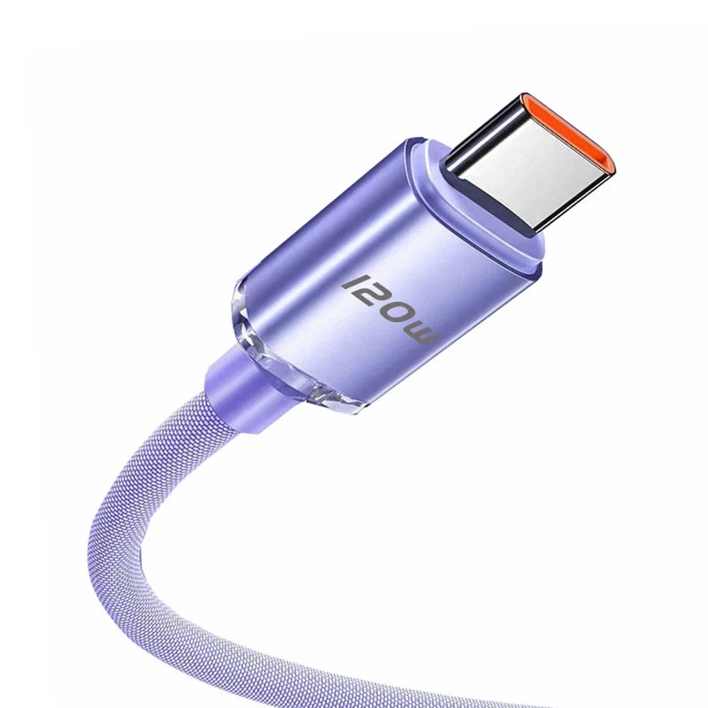 6A 120W Super Fast Charging Data Cable USB C Cable Super Fast Charger Cable For Huawei Glory Type-C Flash Charging Cable 2024