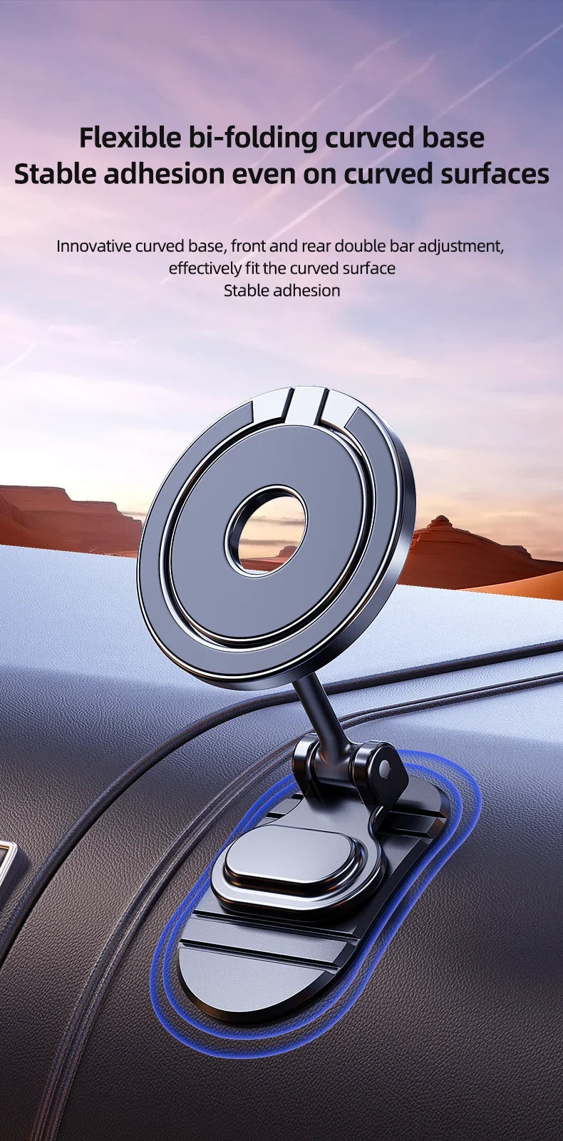 2024 New Magnetic Car Phone Holder Stand 720 Rotation Magnet Smart Phone Bracket For iPhone 15 14 13 12 Pro Max Samsung Xiaomi