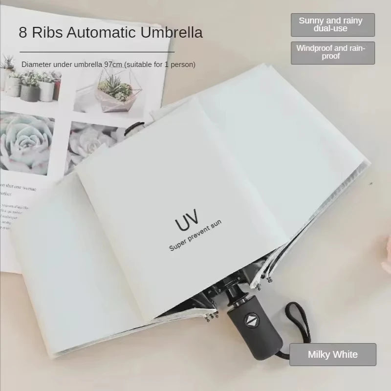 Xiaomi Mini Automatic Folding Umbrella Anti UV Rain Sun Umbrella Fashion Portable Windproof Light Women Men Parasol Umbrella New