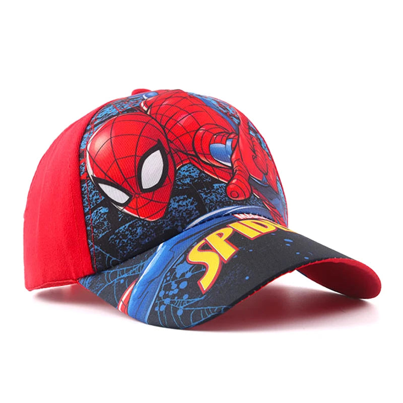 Summer Spring Disney Spiderman Anime Kids Brand Hat Boy Girl Travel Caps Spider Man Children Baseball Caps Baby Accessories