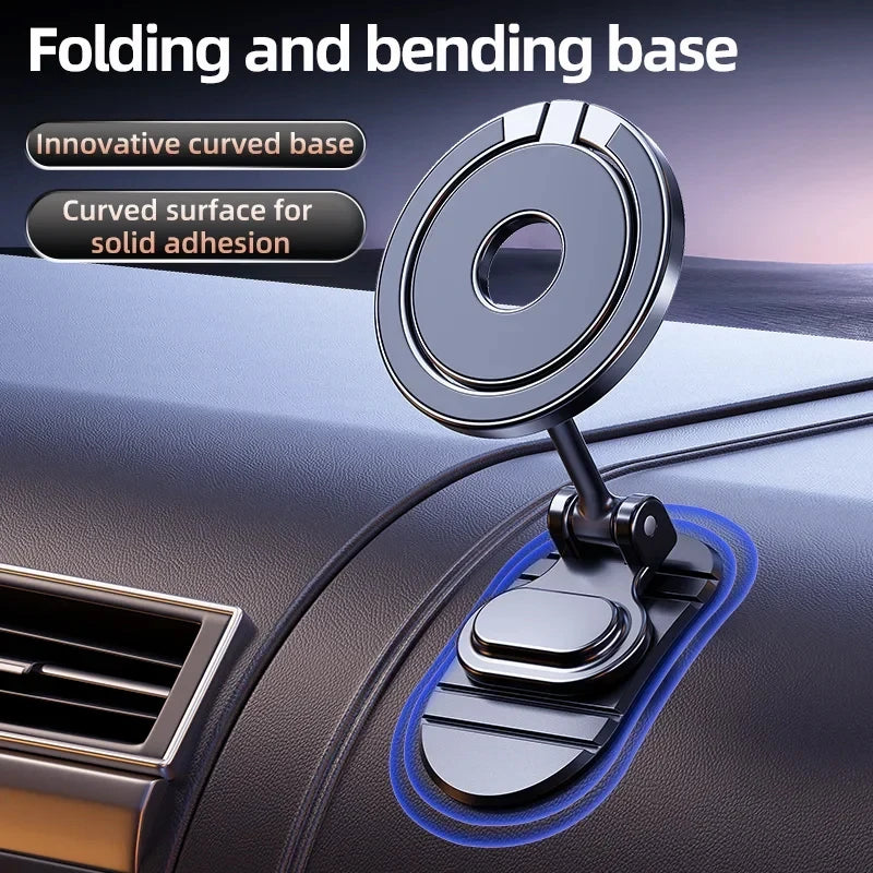 2024 New Magnetic Car Phone Holder Stand 720 Rotation Magnet Smart Phone Bracket For iPhone 15 14 13 12 Pro Max Samsung Xiaomi