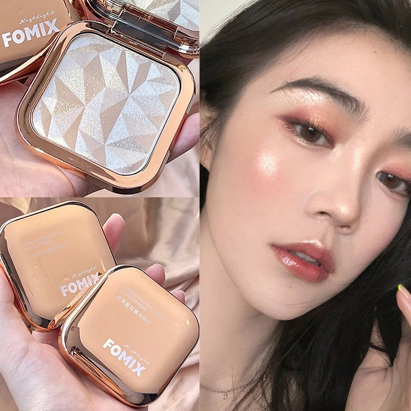 Stereo Star Diamond high Light Powder Pearlescent nose Shadow contouring and brightening one disc