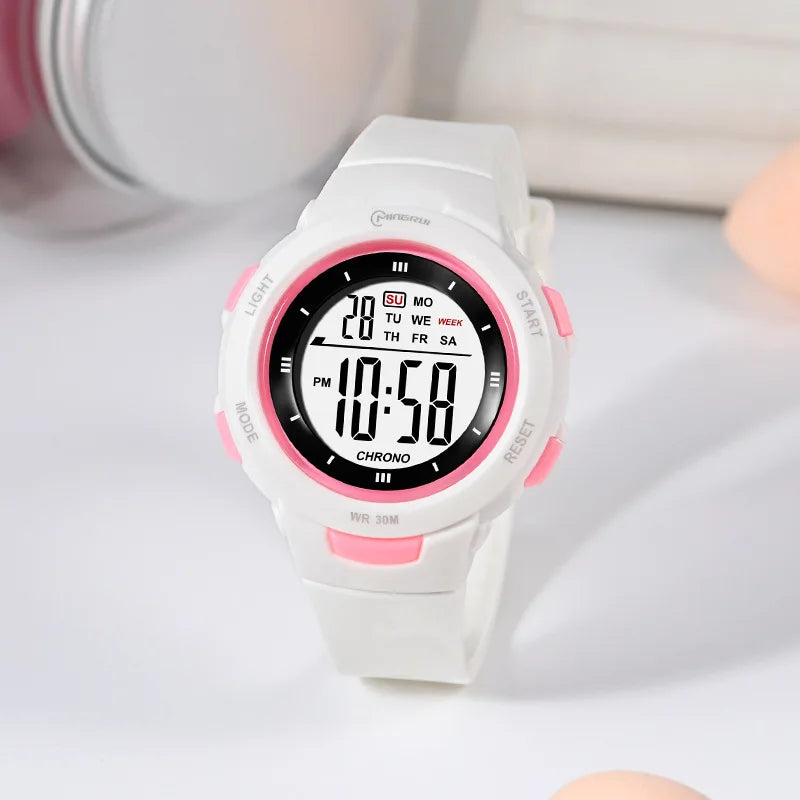 UTHAI CE49 Kids Watches Fashion Luminous Waterproof Alarm Clock Smart Watches Boys and Girls Student Electronic Watch Gift