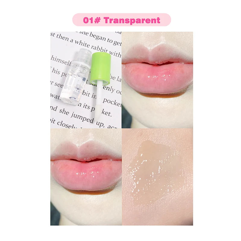 6-Pack Set Mirror Lip Gloss Moisturizing Lasting Pudding Lip Gloss Hydrating Waterproof Glossy Lip Gloss Makeup Lip Cosmetics