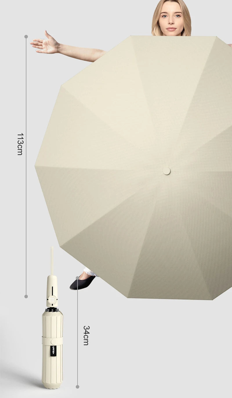 Xiaomi 12 Bone Extra Large Reinforced Wind-resistant Rain-resistant Dual-purpose UV-resistant Fully Automatic  Umbrella