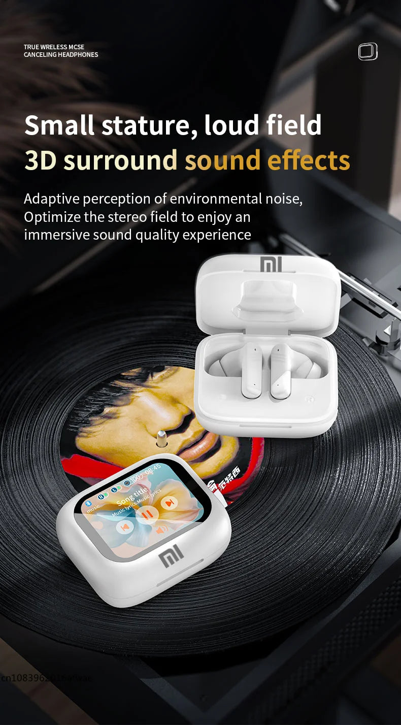 XIAOMI New Full in Touch Screen Headphone ANC LX-10 Bluetooth5.4 Noise Cancelling Earphone Wireless InEar ENC Earbuds with Mic