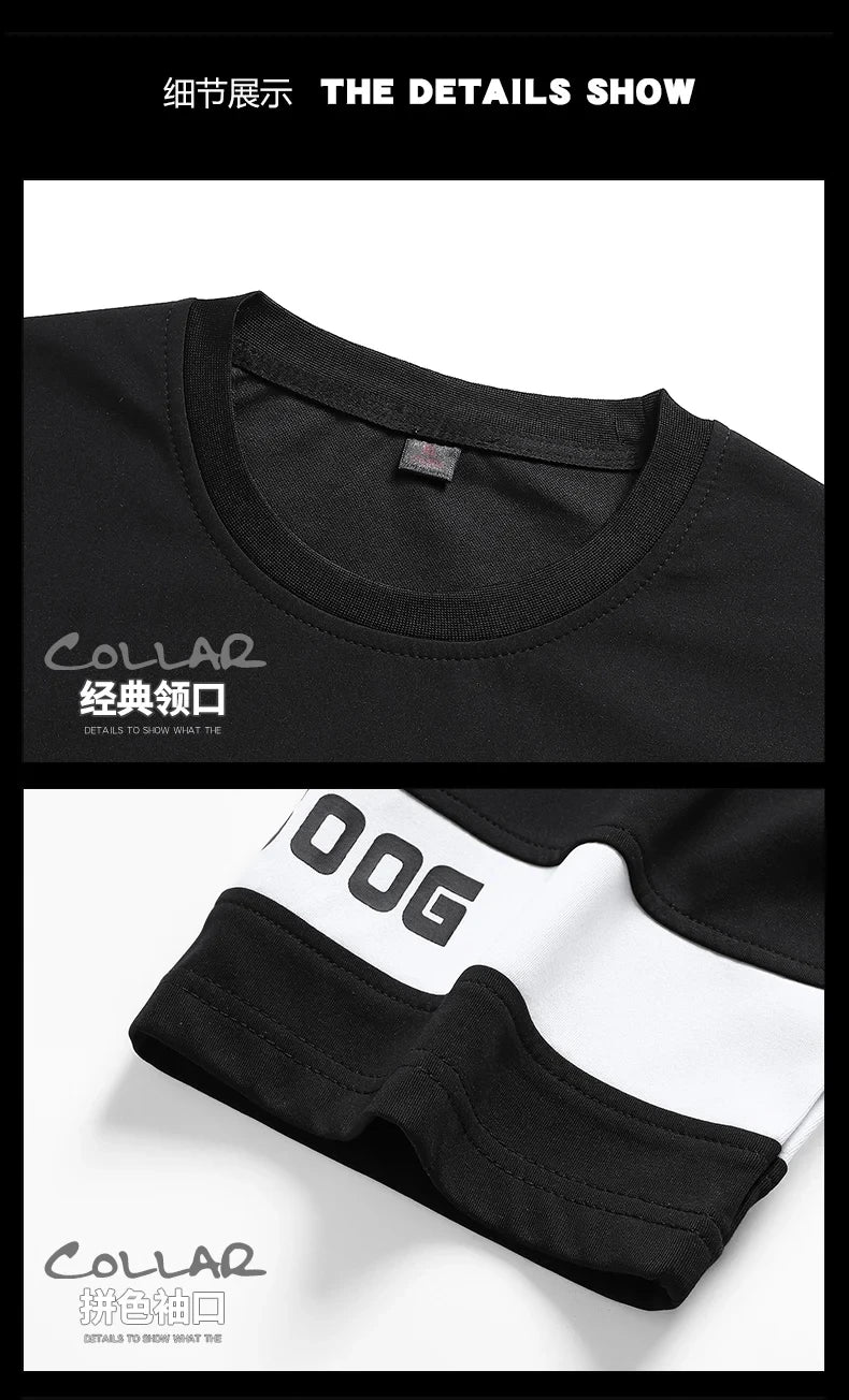 Hip Hop Loose Mens Streetwear T-shirts Casual Classic 2024 Summer Short Sleeves Black White Tshirt Tees Plus Oversize 5XL 6XL