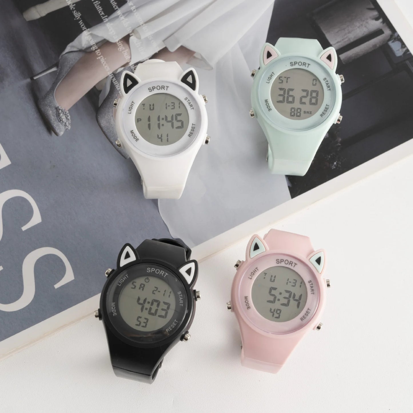 Children's Student Watches Simple And Fashionable Electronic Watches For Male And Female Middle School Students