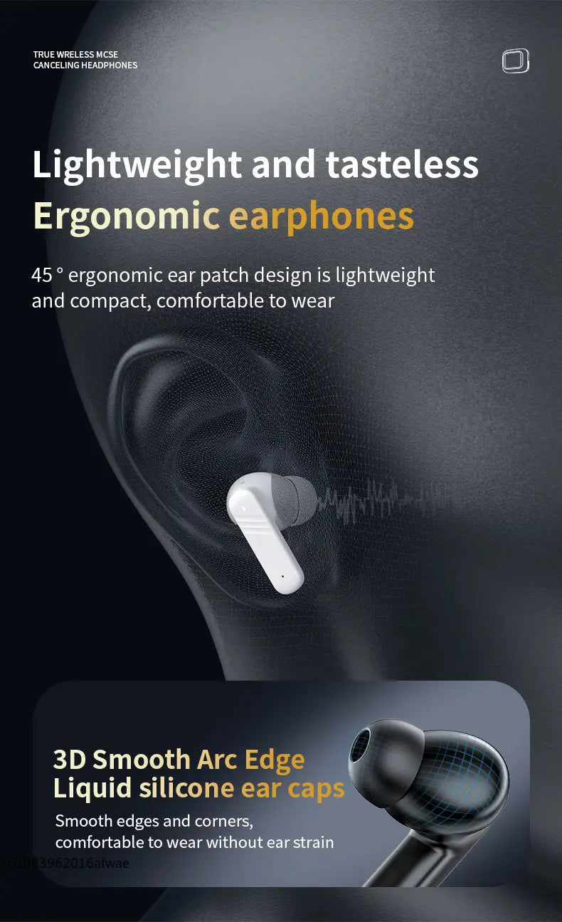 XIAOMI New Full in Touch Screen Headphone ANC LX-10 Bluetooth5.4 Noise Cancelling Earphone Wireless InEar ENC Earbuds with Mic